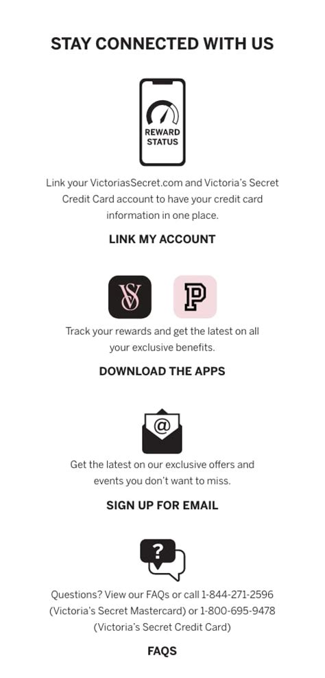 Contact information for 123schleiferei.de - It All Adds Up. Receive these perks and more when you use a Victoria's Secret Credit Card at VS or PINK. Earn rewards 2x faster 2. Earn 3x points on Bra purchases 3. Learn More.